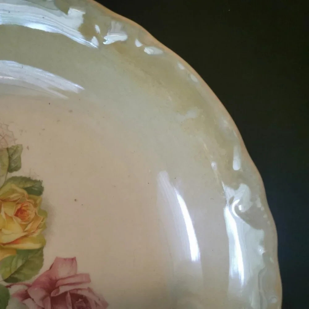 Vintage Thompson Francis‎ Lusterware Serving Bowl 8.6 